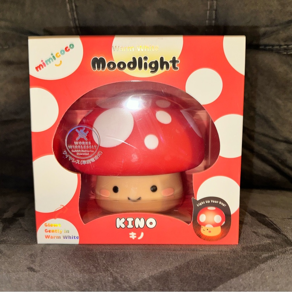 NEW Unused Mushroom Mood Light - Keno - Wireless, uses batteries